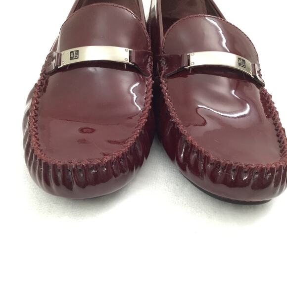 Lauren Ralph Lauren Women's Loafer Patent Leather Purple Flats Sz 10B - Picture 7 of 8